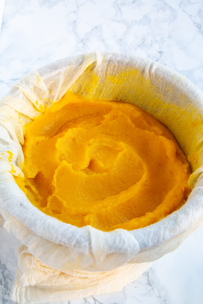 Fresh pumpkin puree