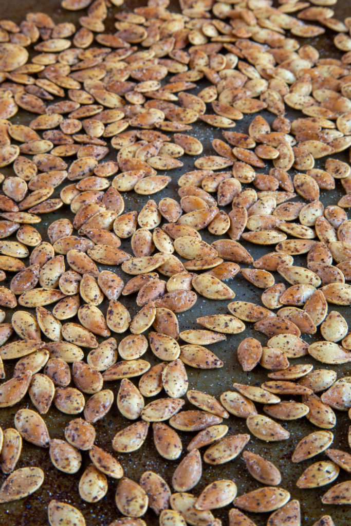 Roasted Pumpkin Seeds fresh out of the oven