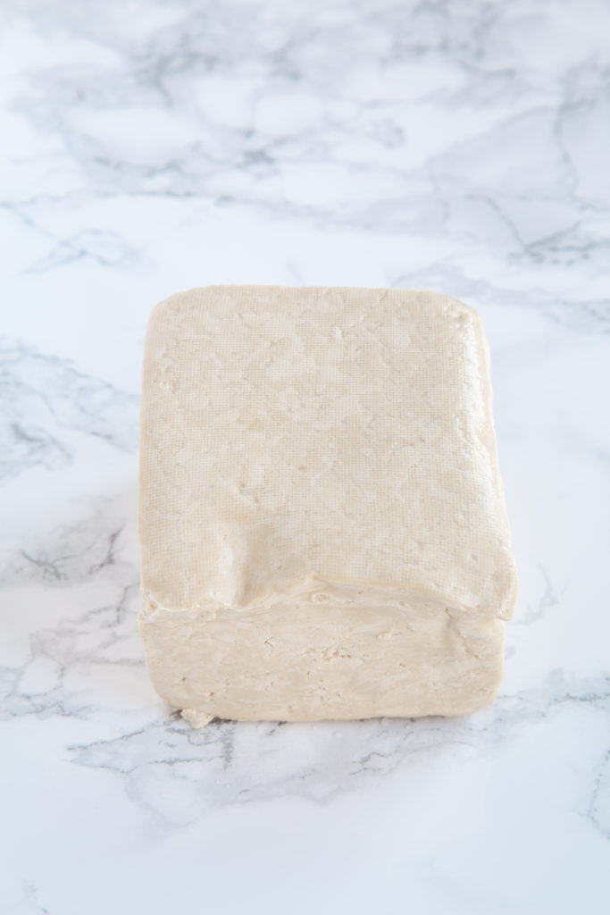 Plain unpackaged tofu