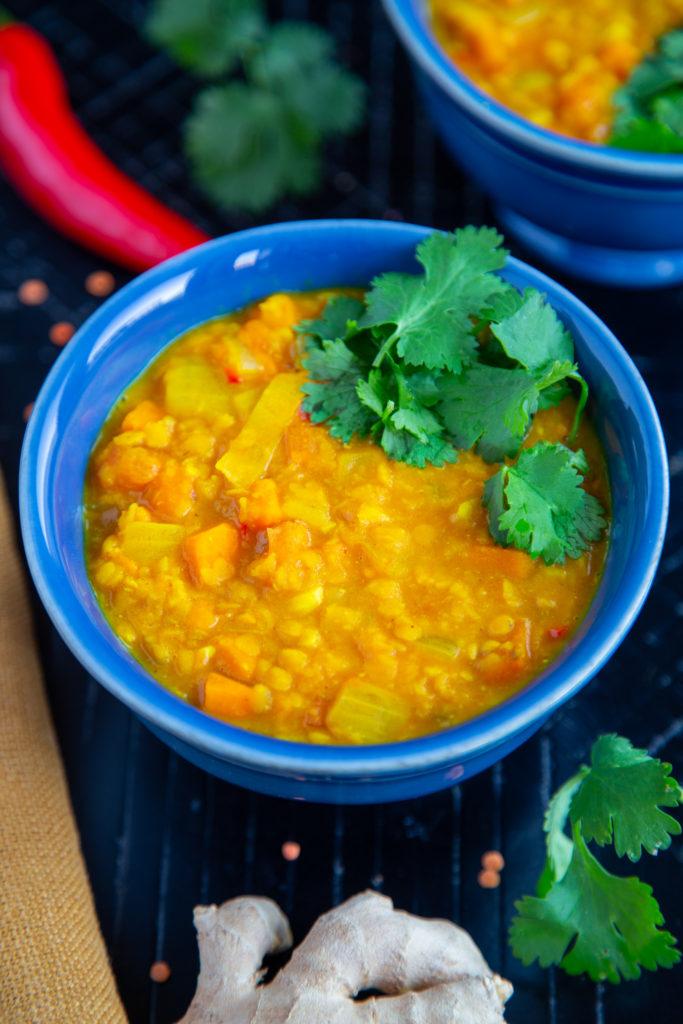 Masoor Dal with red lentils