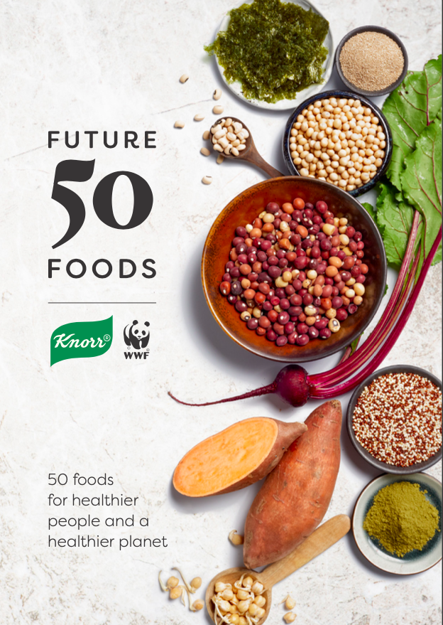 Cover page of Future 50 Foods Report