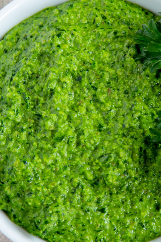 Up close image of Winter Pesto