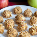 Apple Peanut Butter Bites on plate