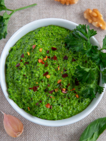 Final Winter Pesto in bowl